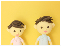 男女二人の画像
